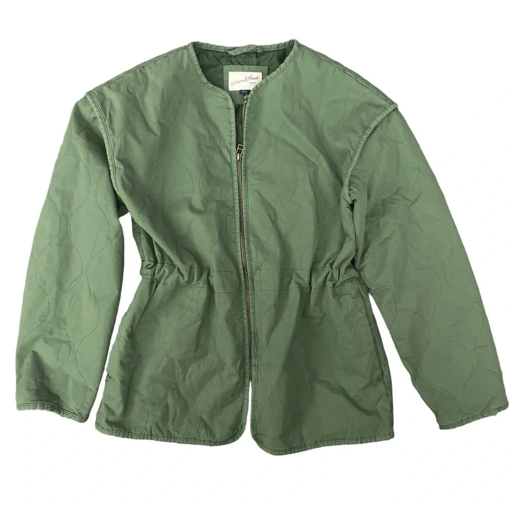 Universal thread green, quilted,cinched waist, ut… - image 3